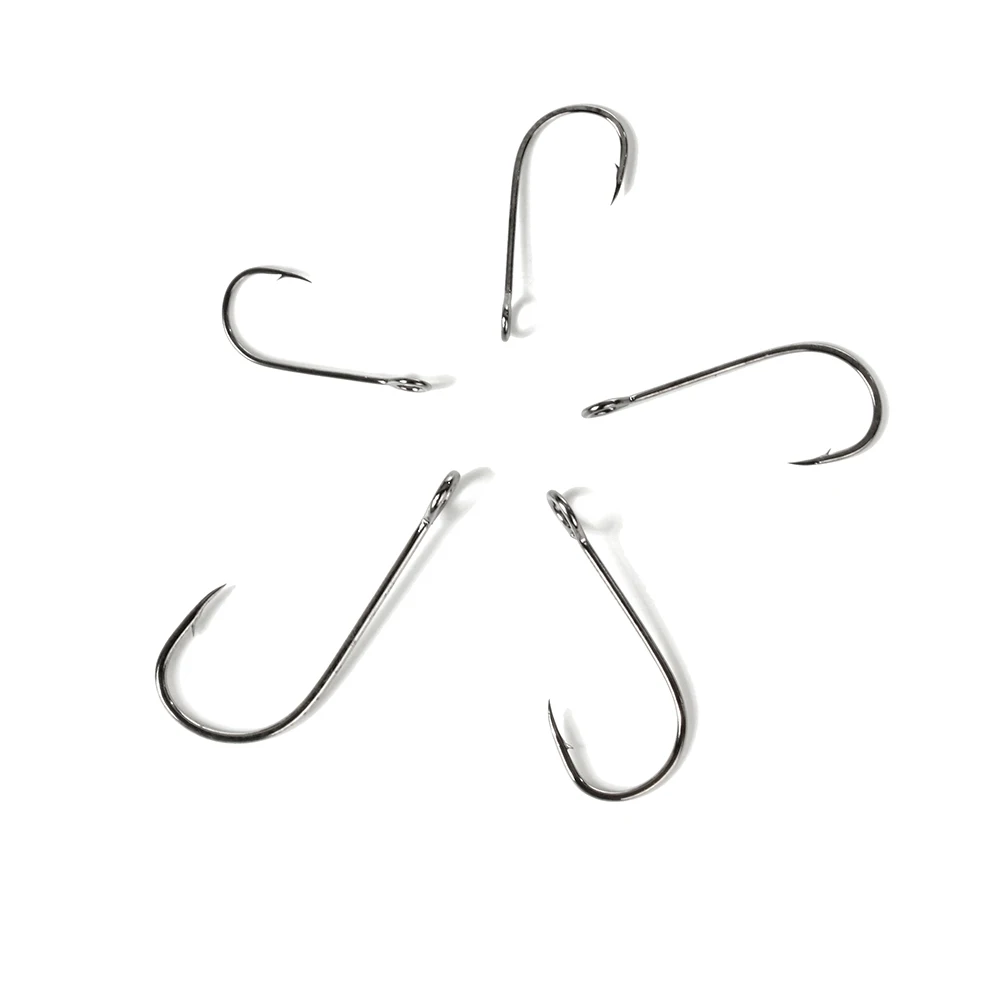 Anzuelos de pesca de S-59 para cucharas, anzuelo de pesca con ojos grandes Rin, anzuelo de plantilla de acero de alto carbono, señuelo de pesca de carpa, gancho de gusano, Japón - imagen 5