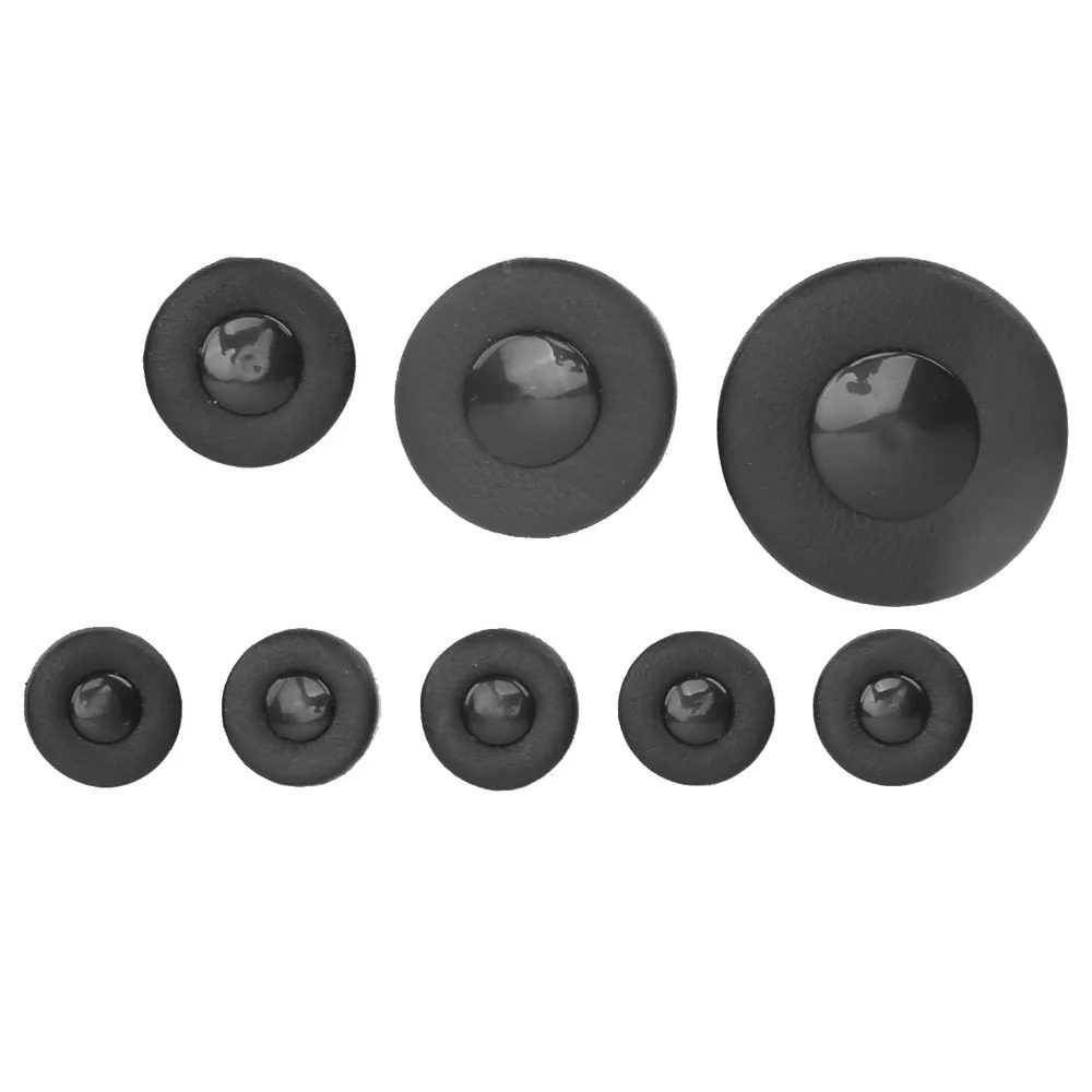  25 almohadillas para saxofón de piel de oveja. Base ABS Tamaño múltiple Almohadillas para instrumentos de viento Negro Almohadillas de piel de oveja Reemplazo de almohadilla de saxofón - imagen 4