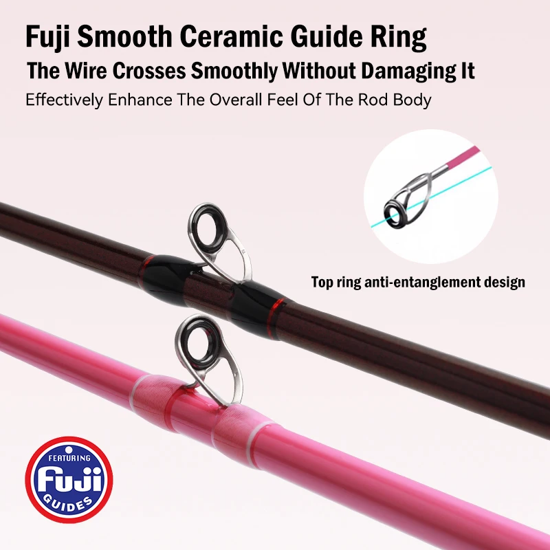 LEYDUN ZORO-caña de pescar ultraligera 3 + 1, 145/168, punta de Tianium, guía Fuji, sepia, caña de fundición portátil, barco de calamar, webfooted - imagen 3