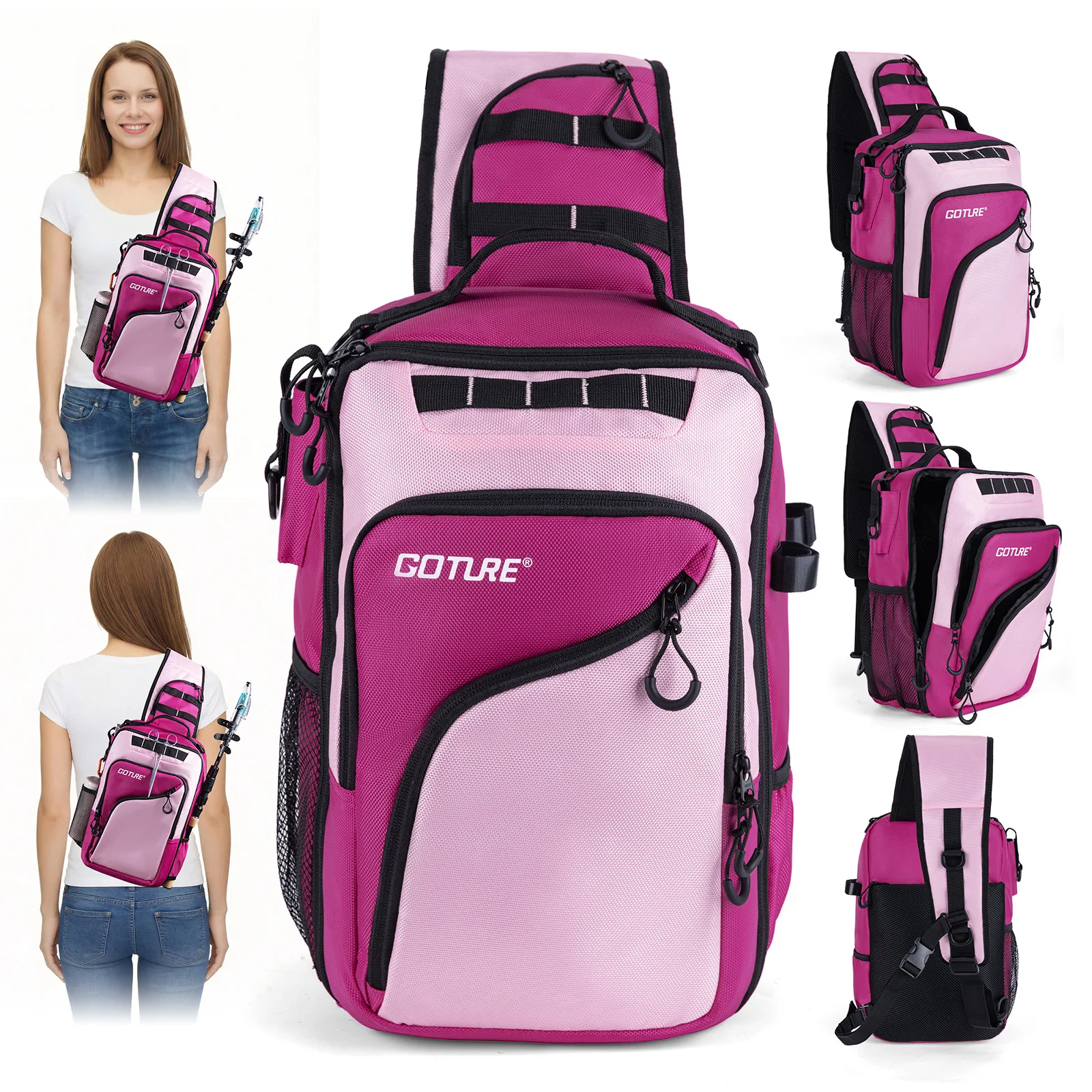 Bolsa multifunción Goture 1680D para aparejos y cañas de pesca - imagen 5