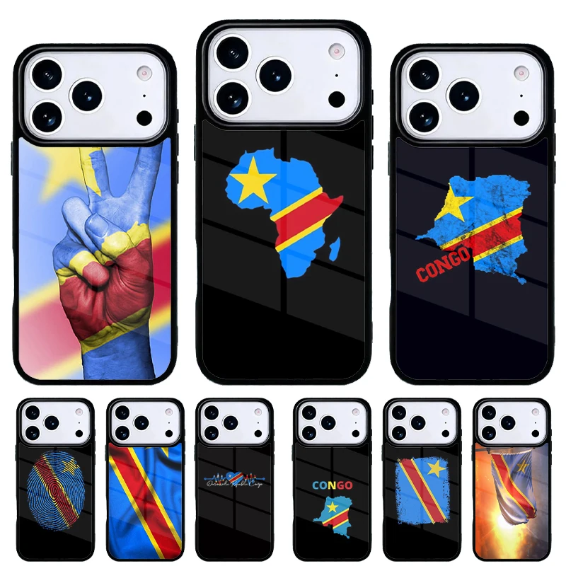 Funda iPhone bandera República Democrática del Congo