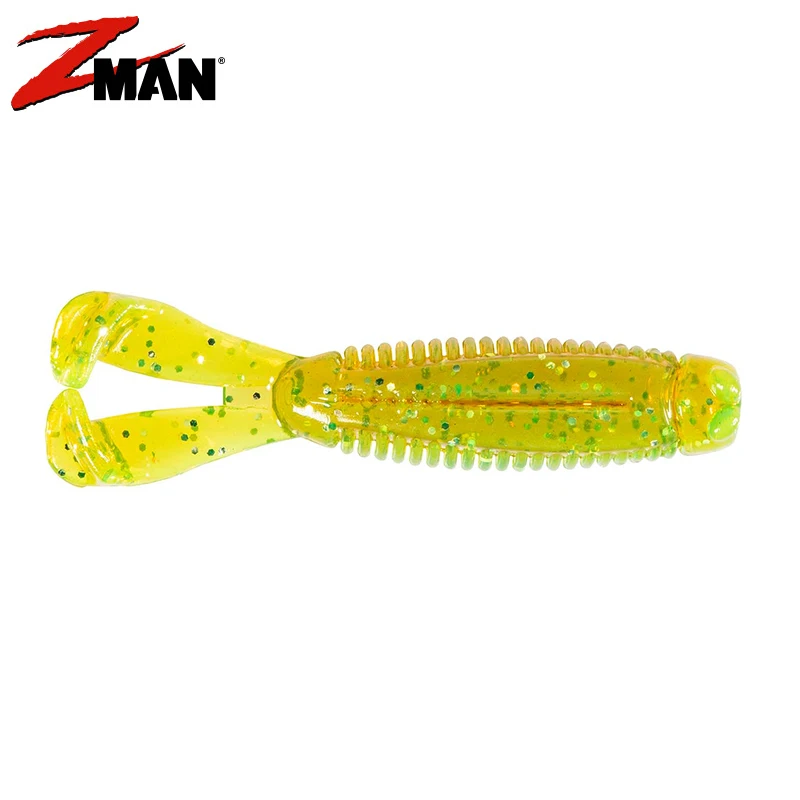 Z-Man 미니 더블 테일 미니 더블 플로팅 소프트 네드 낚시 그룹 블랙 핏 소프트 버그베이스 미끼 루어 가짜 - imagen 4