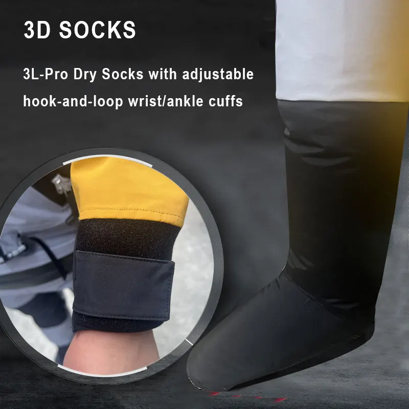 Traje seco para hombre, trajes secos de rescate acuático Full Swift para SUP, remo, canoa, Rafting, kayak, pesca en agua fría, traje de supervivencia - imagen 5