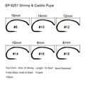 Shirmp fly hook 9251