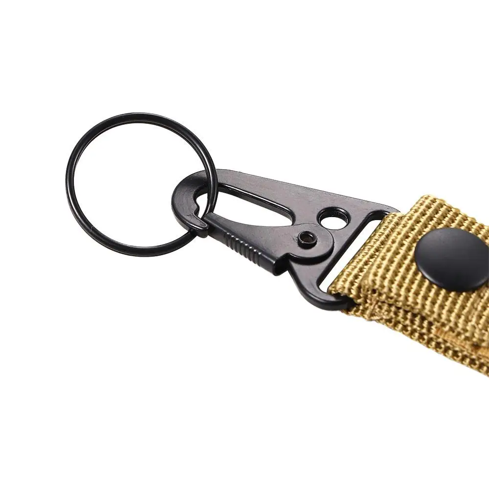 Keyring con tela duradera y cierre de metal para uso versátil