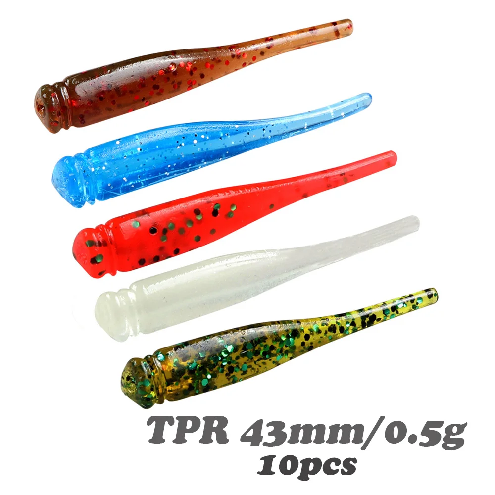 Señuelo flotante suave TPE para trucha, cebo Artificial UL, Flexible, de 43mm, 0,5g, Swimbait, Pesca en roca ligera
