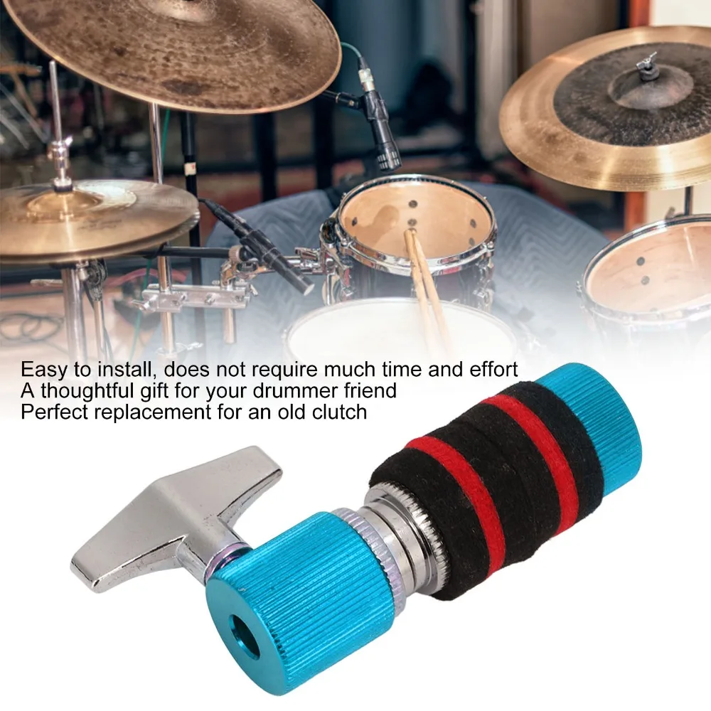 Aluminio Embrague de charles Apto para varilla de 6-7 mm Mano de obra fina Embrague de tambor de jazz Estándar Fácil de instalar Poste de soporte de charles 