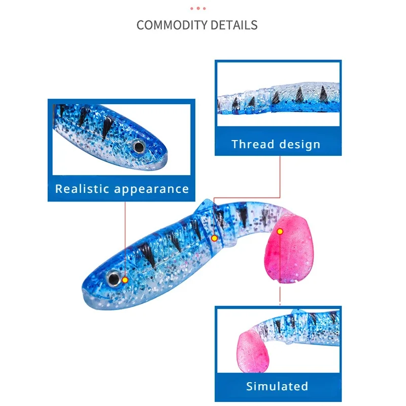 10 Uds. Cebo Lua 9cm 5,8g señuelo de pesca de imitación pintura en aerosol para pesca en el mar ojos de pez 3D cebo suave multicolor disponible corriente de río - imagen 5