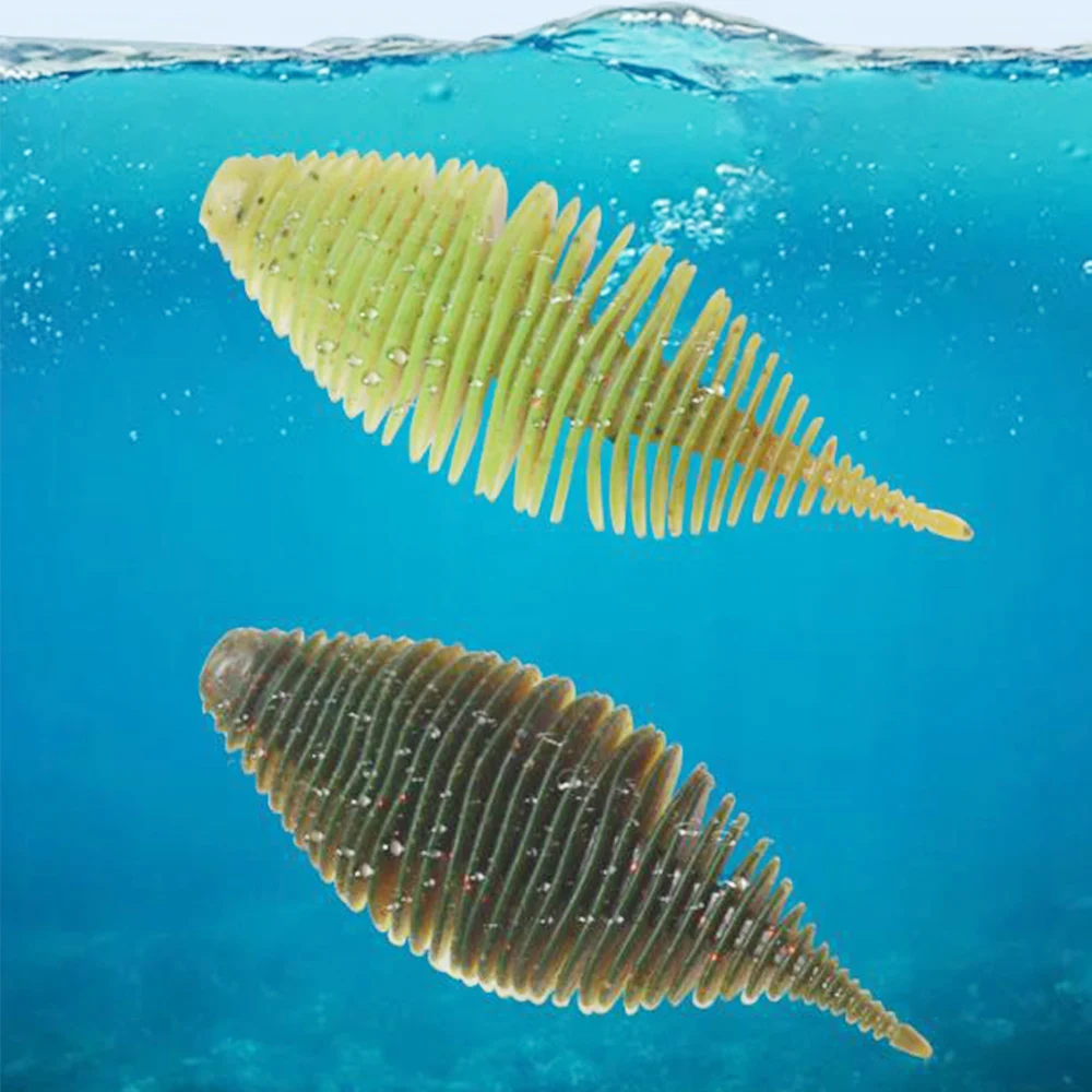 Señuelo de pesca de 4 piezas, cebo suave de silicona Artificial, para Lucio, Swimbait, 85mm, 7,8g - imagen 3