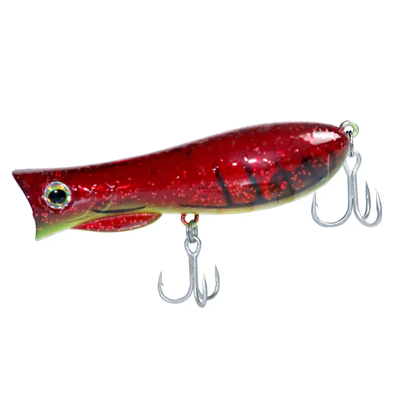 Topwater Popper Kunstaas 65mm 75mm Hard Stick Baits Lichtreflectie Wobblers Voor Zeebaars - imagen 5