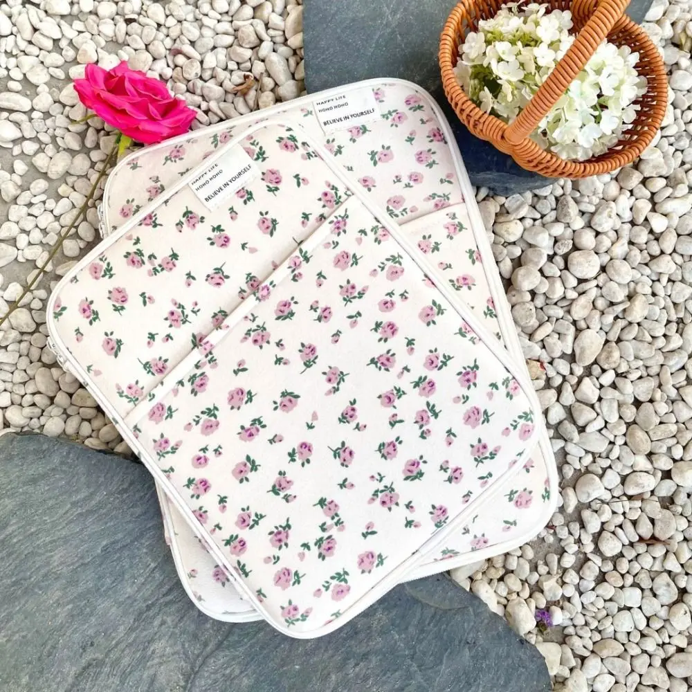 Funda Universal para ordenador portátil de 11/13 pulgadas, funda para portátil de gran capacidad a prueba de golpes, bolsa ultrafina para ordenador portátil con flores rotas