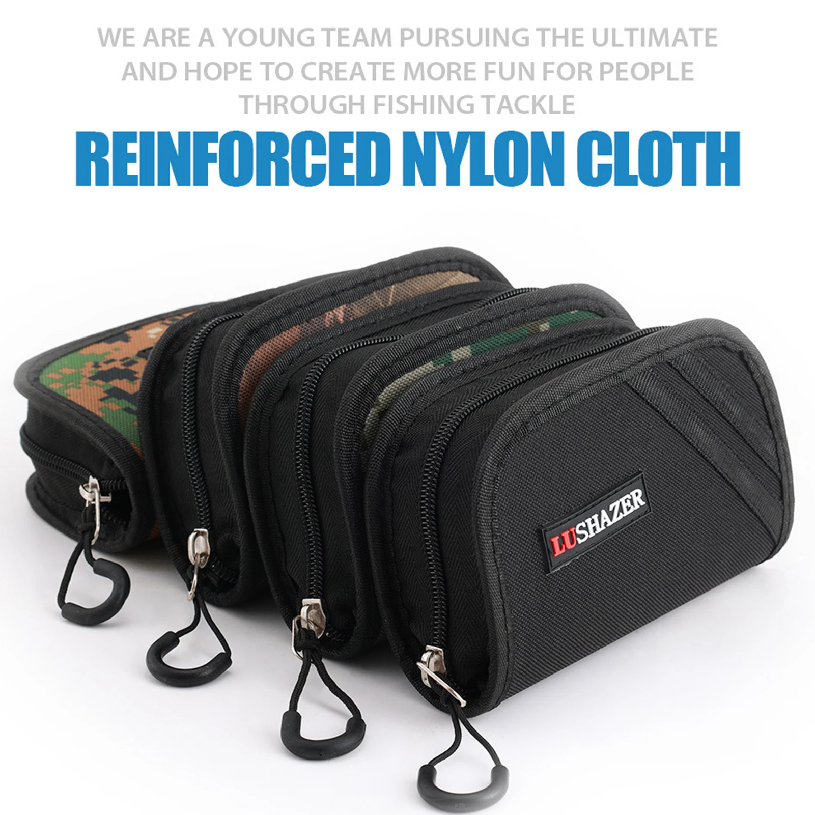 Bolsa de aparejos de pesca impermeable, bolsa protectora de señuelo de pesca EVA, caja de almacenamiento portátil para pesca al aire libre para carrete de anzuelo de cebo Luya