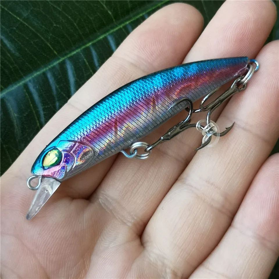 Señuelos de pesca MUKUN que se hunden Minnow Wobblers 60mm 5,5g señuelo de pesca de fundición lejana para trucha lubina Crankbaits cebo duro de cuerpo delgado - imagen 2