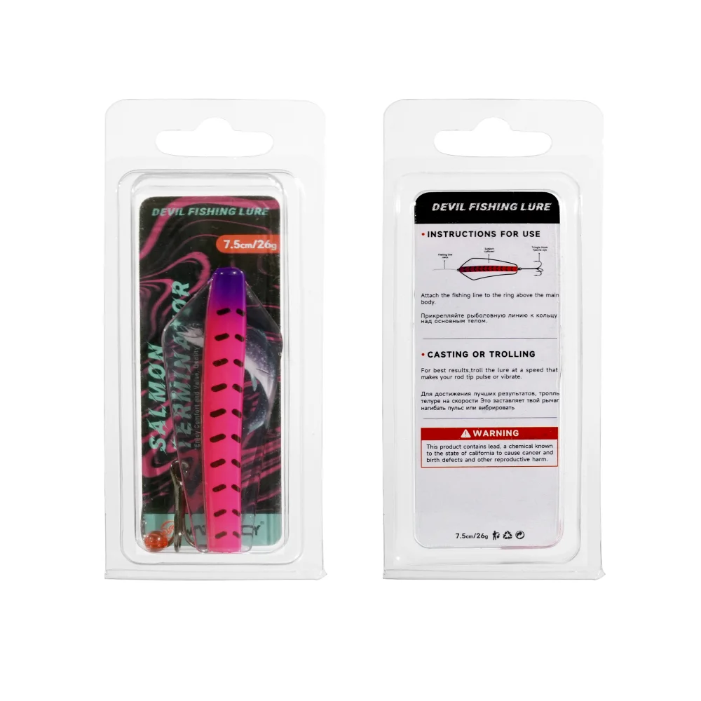 Cebo de pesca del diablo WATERBOY, agua salada, 3,5 cm, 5,2 cm, 5,5 cm, 7cm, Canberra Killer, Spinner de Tasmania, salmón, Lucio, Walleye, señuelo para lubina