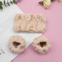 Diademas de Felpa Coral Absorbentes e Impermeables para Mujer