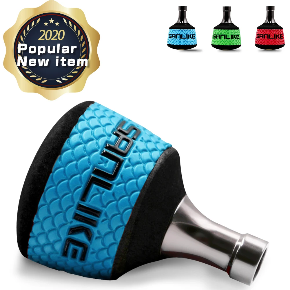 SANLIKE-perilla de mango de carrete de pesca resistente A la corrosión, compatible con Shimano A & Daiwa S, carretes giratorios para Baitcasting - imagen 2