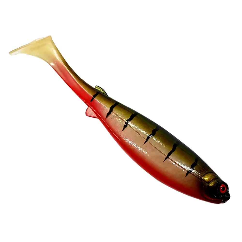 Señuelos de pesca blandos de PVC de 22cm y 66g, cebos artificiales para natación, paleta de cola en T, cebo suave, Swimbait Artificial de agua dulce y salada - imagen 3