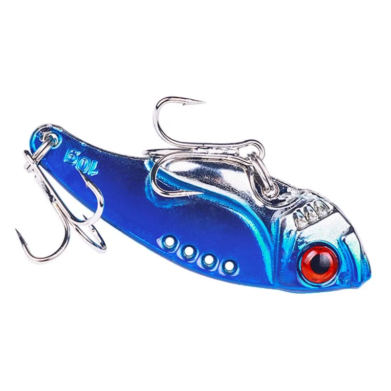 Vib-cebo de metal fundido con purpurina, cebo de lubina de color agua profunda, Boca de urdimbre, ayudante de pesca - imagen 4