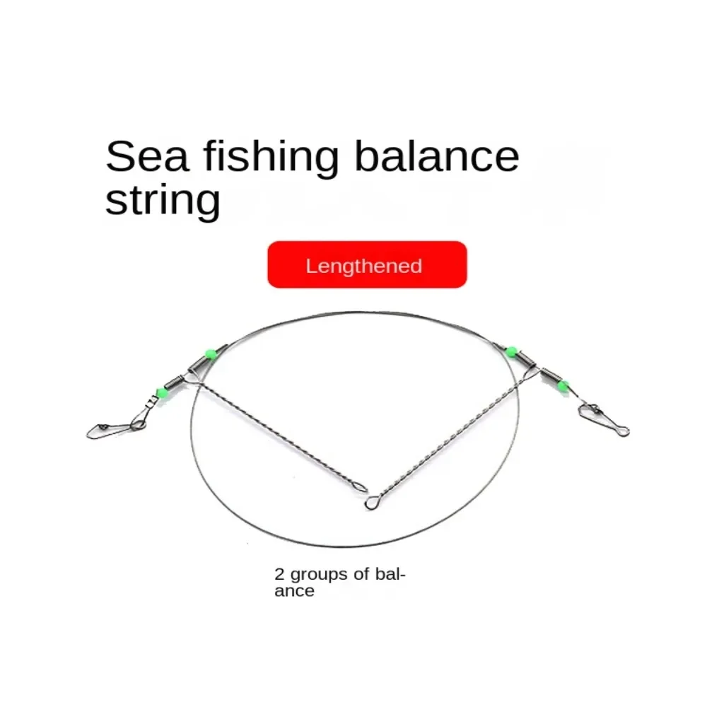 Anzuelos de pesca cuerda giratoria antibobinado alambre de pesca líder de alambre de acero inoxidable anzuelos líder de alambre - imagen 5