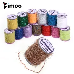 Bimoo, 2 uds., Flashabou Straggle, piernas, atado de moscas, Material de chenilla sintética para atar el cuerpo de la ninfa, Hackle de las señuelos de pesca de trucha húmeda