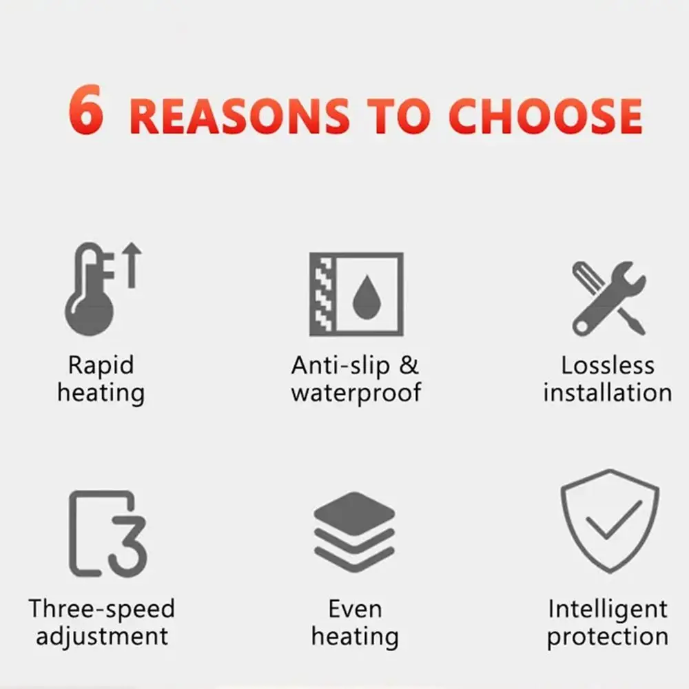 Calentador de manillar de motocicleta con Control de 3 engranajes, protección cálida, empuñaduras de calefacción eléctrica, ajustables, antideslizantes - imagen 4