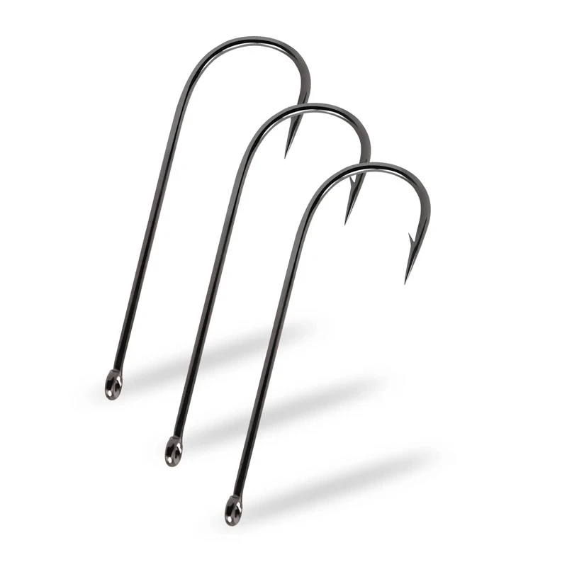 ZYZ Aberdeen Hook Selection Boutique Fishhooks 10 1 1/0 5/0 High Carbon Steel Long Shank Fish Hook Sabiki Rigs Fly Hook Tackle - imagen 5