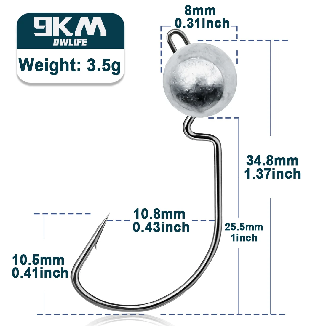 Size 3.5g Gap-10.9mm