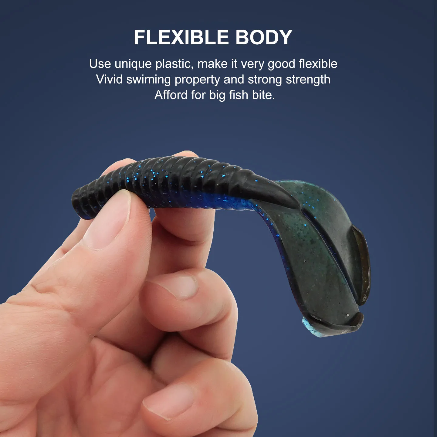 KESFISHING Bass Bait Twin Tail Craw 90mm 6.4g Artificial Soft Silicone Baits Leurre souple Fishing - imagen 4