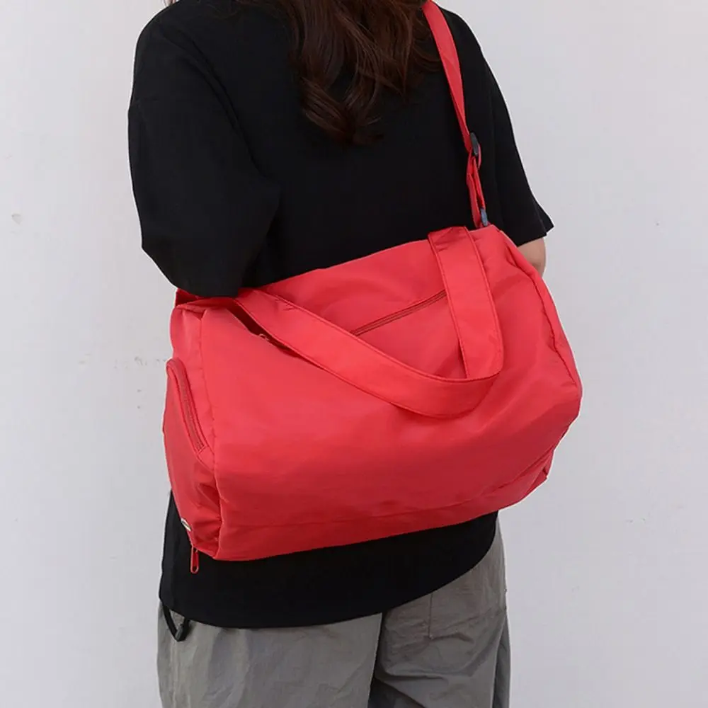 Onderarmtas Effen kleur Crossbody draagtassen Canvas Niche-ontwerp Gym Fitnesstas Grote capaciteit Casual bagagetas Buiten