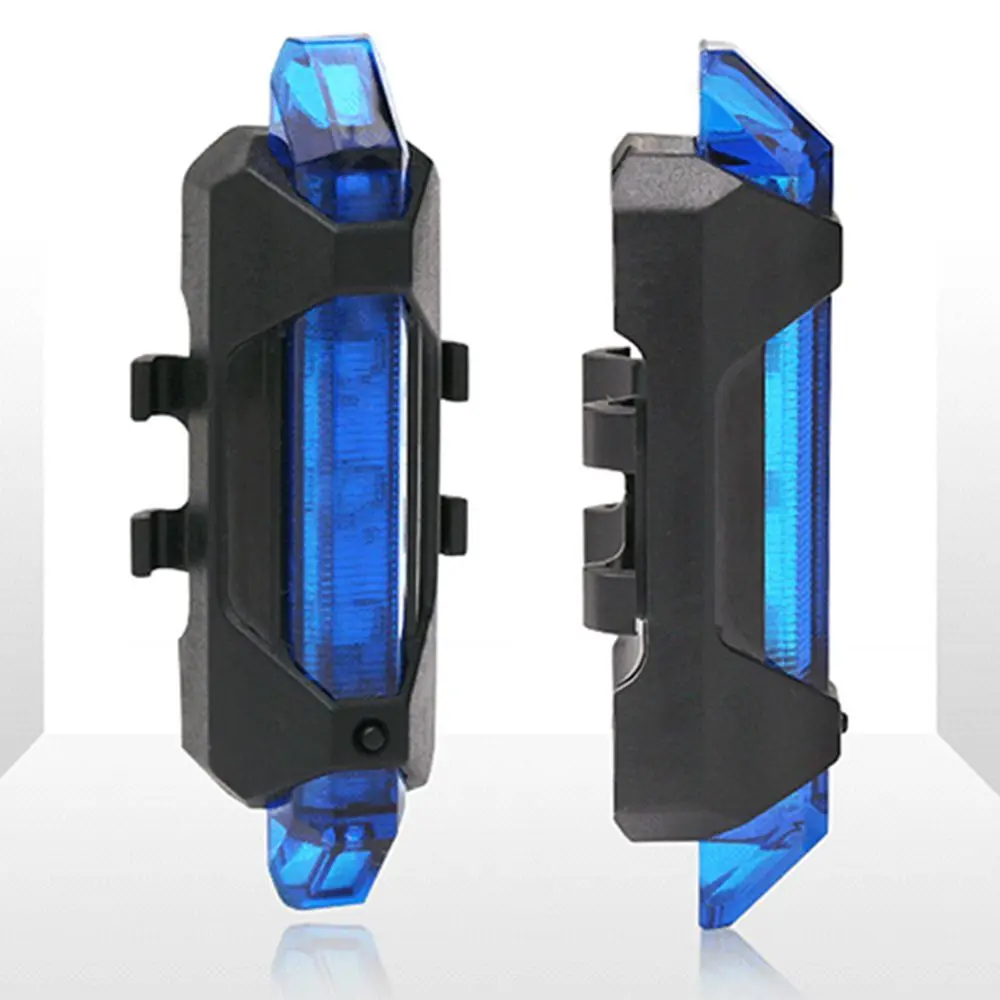 Luz trasera de bicicleta LED superbrillante recargable con carga USB, luces traseras de bicicleta a prueba de lluvia, luces de advertencia, luz trasera de bicicleta de montaña - imagen 3