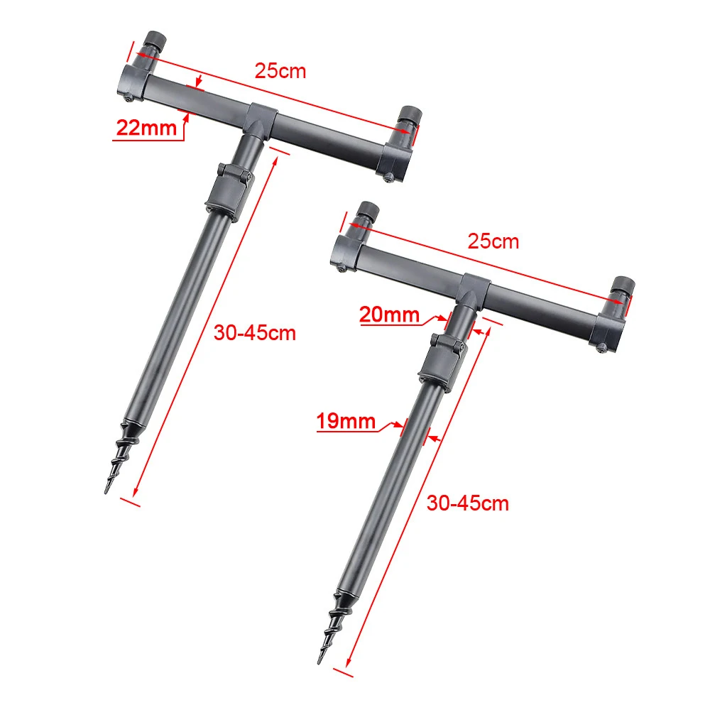 Aparejos de pesca de carpa, juego de vaina de caña con bolsa, 2 palos de Banco de piezas y barras de zumbido, soporte de caña de pescar - imagen 4