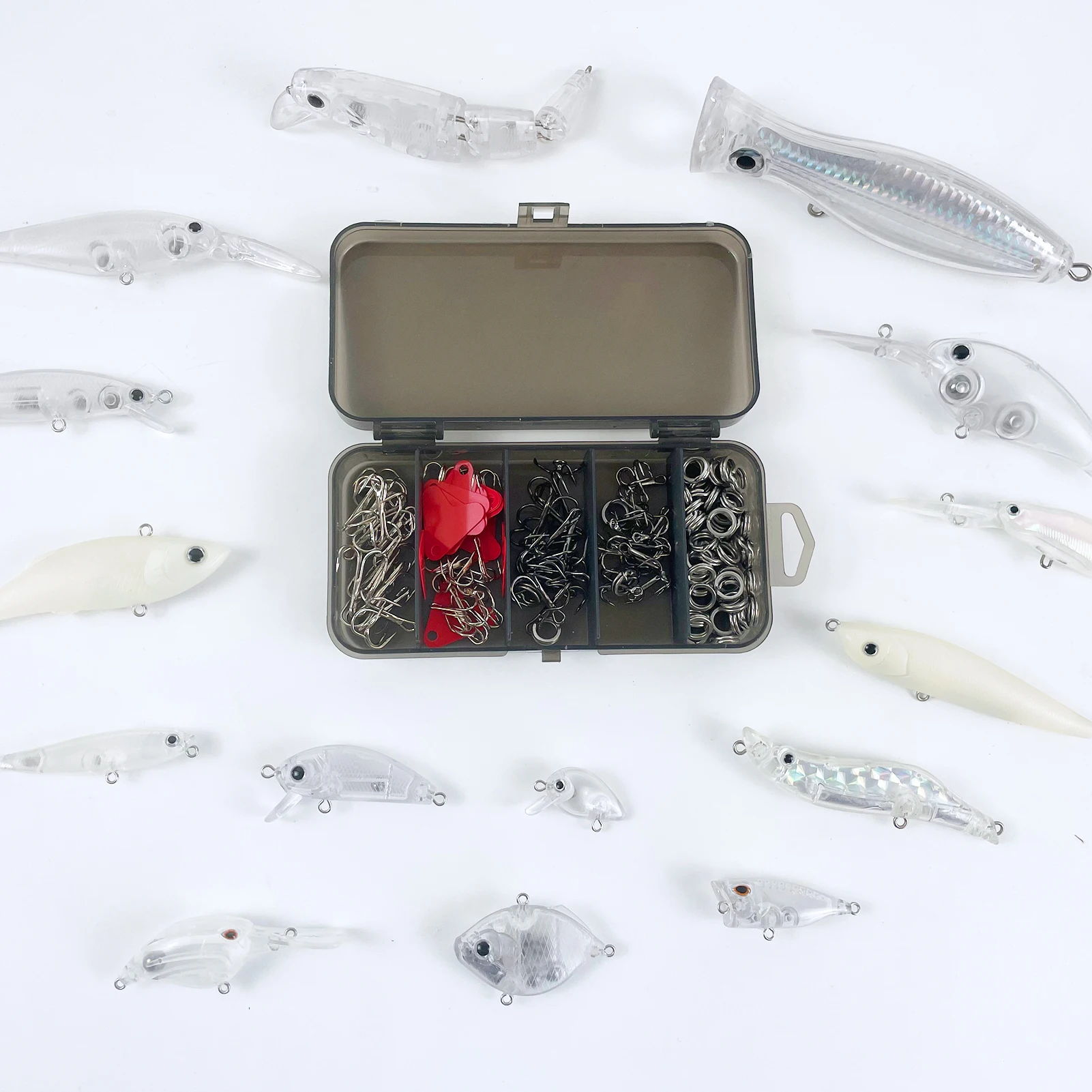 Free Fisher señuelos crankbait Pupper Minnow sin pintar, VIB cebo lápiz - imagen 4