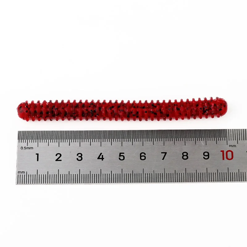 ARDEA-señuelo suave de gusano de tierra, 100mm, 6,5g, 6 piezas, tornillo de rosca, cebo de Pesca Senko flotante, simulación de gusano, aparejo de tiro descendente, Pesca Jigging - imagen 4