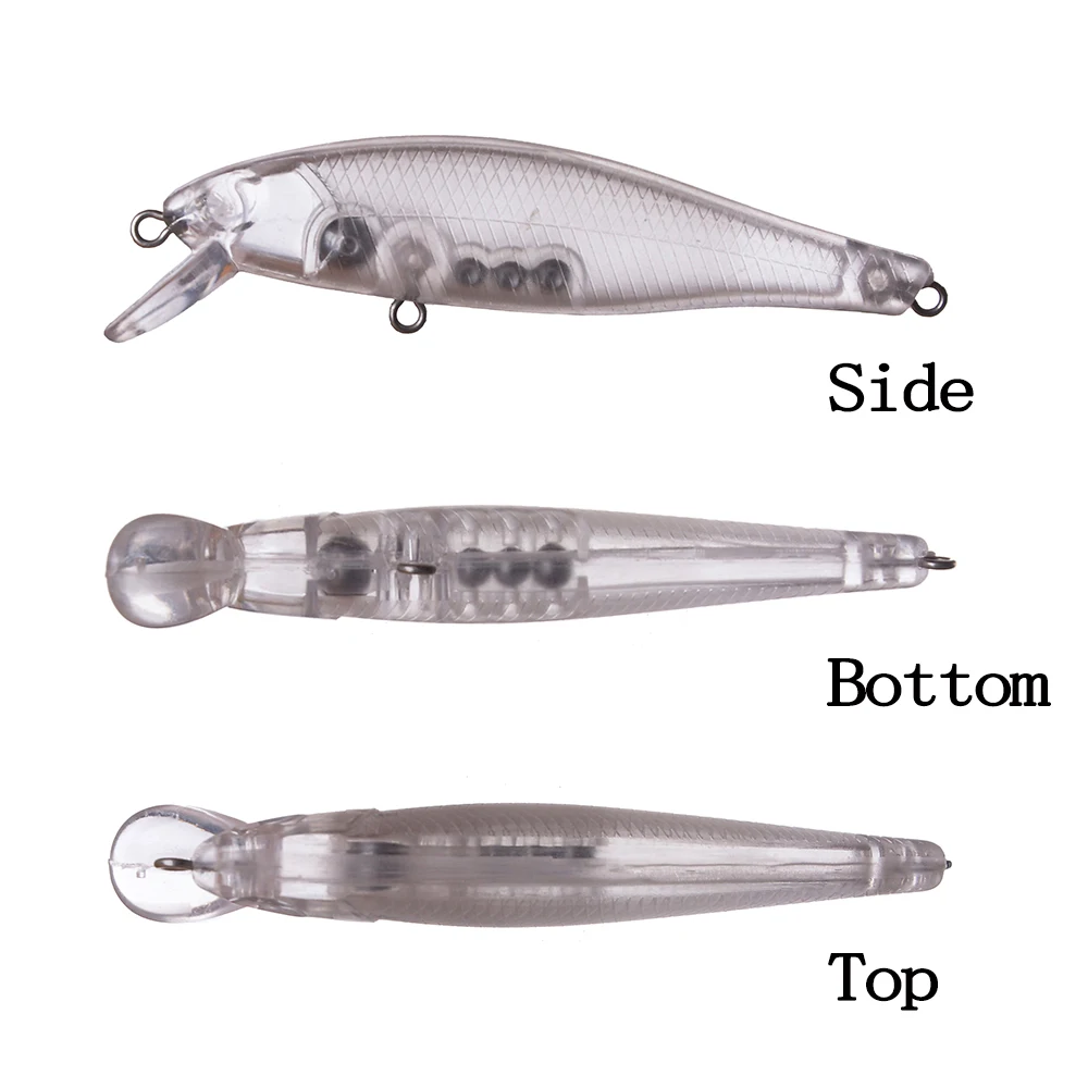 Chan’sHuang 20PCS Unpainted Blank Fishing Lures 8.5cm 7.8g Floating Shallow Minnow DIY Handmade Artificial Fishing Bait - imagen 3