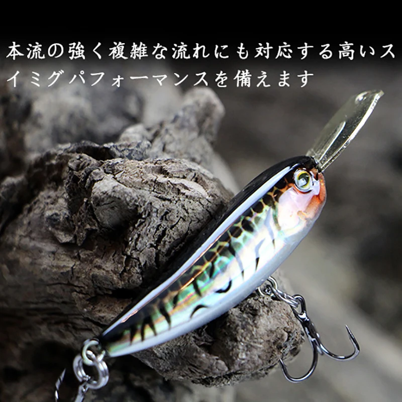 LETOYO-cebo de pesca de pececillo Micro hundido, 40mm/5,5g, 70mm/8,5g, señuelo tipo lápiz Artificial para lubina, trucha, Señuelos de Pesca - imagen 4