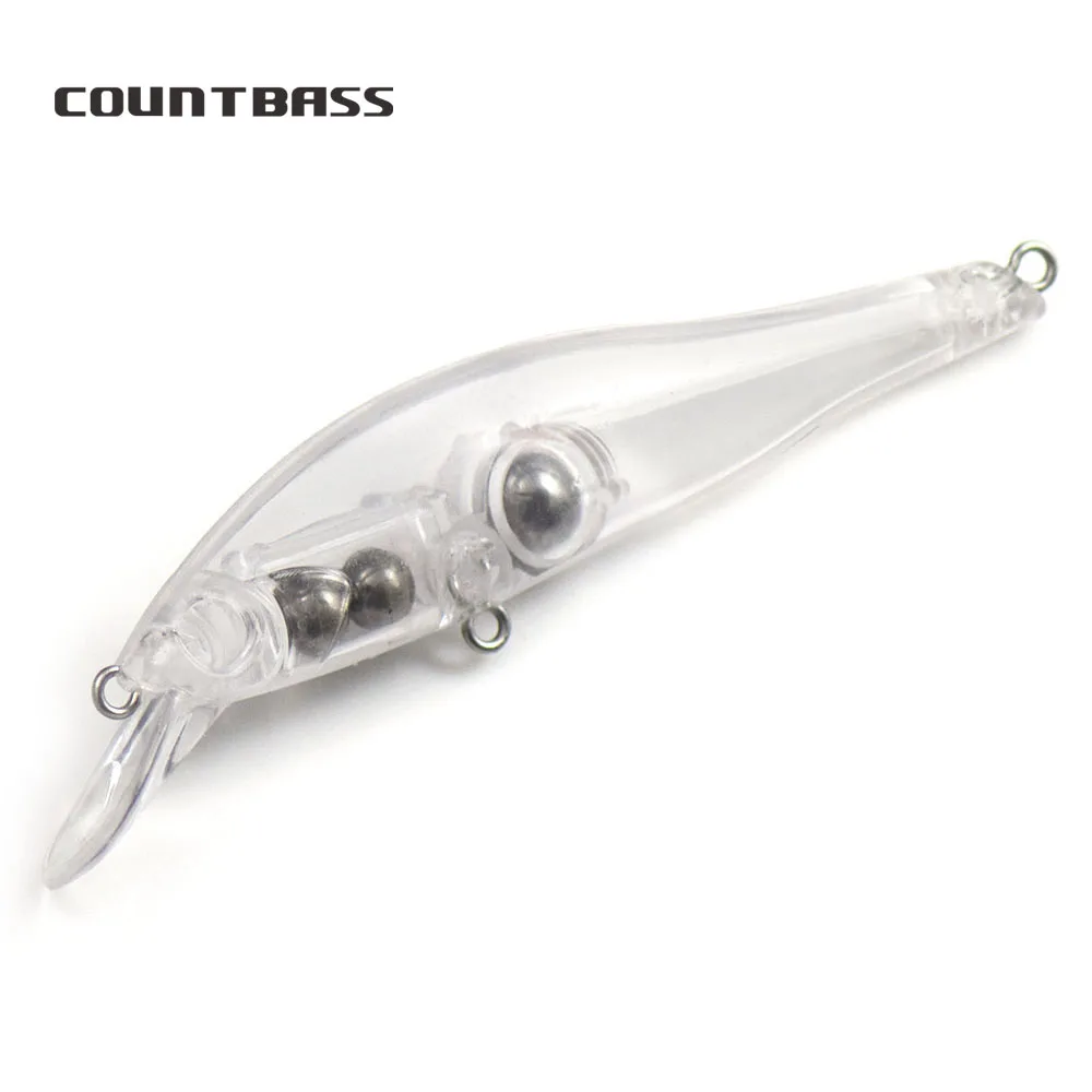 Countbass 10 Uds. Señuelos duros en blanco, 83mm/3,27 "9,7g/0,34oz, pececillo que se hunde, cebos de pesca sin pintar, Wobblers, cebos duros en blanco