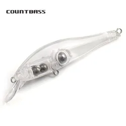 Countbass 10 Uds. Señuelos duros en blanco, 83mm/3,27 "9,7g/0,34oz, pececillo que se hunde, cebos de pesca sin pintar, Wobblers, cebos duros en blanco