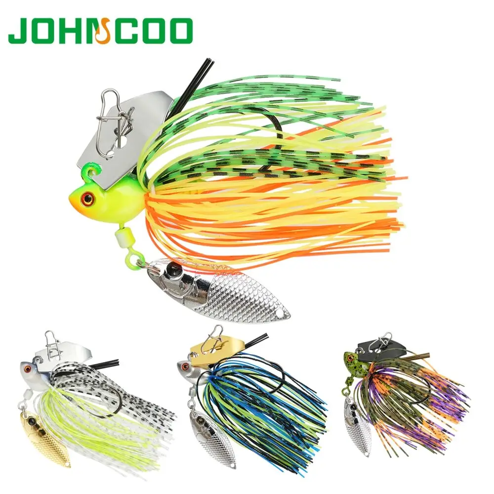 Spinnerbait metálico para lubina y lucio – Señuelo duro