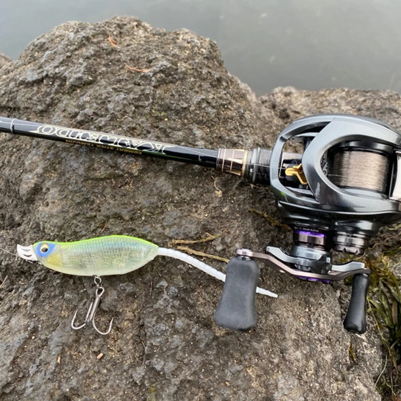 Señuelo tipo lápiz para gatear con ondas de boca de hierro Imakatsu japonés, cebo falso, ratón de METAL, ratón de Metal, 15g, cebo para perros - imagen 3