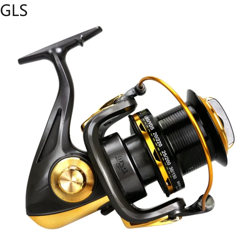 Carrete de pesca de alta velocidad, rueda giratoria de agarre suave para agua dulce y salada, accesorios de pesca, 12 + 1BB, novedad - imagen 5