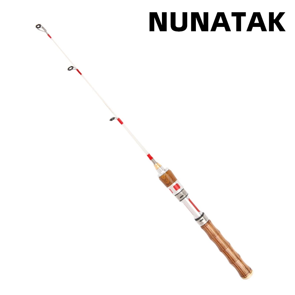 Caña de pescar NUNATAK ICE, caña giratoria de 2 secciones, caña con mango de madera, caña súper dura, caña de pescar de invierno, caña de pescar de carpa, aparejos de pesca - imagen 3