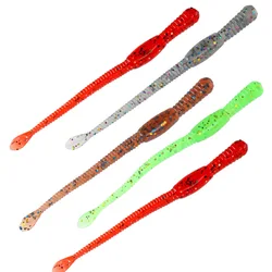 Señuelo gusano artificial blink 7cm – cola larga para Texas Rig y Drop-Shot