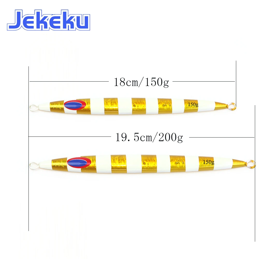 Señuelo cuchara jigging lento 100g de mar JekeKu con anzuelo - imagen 2