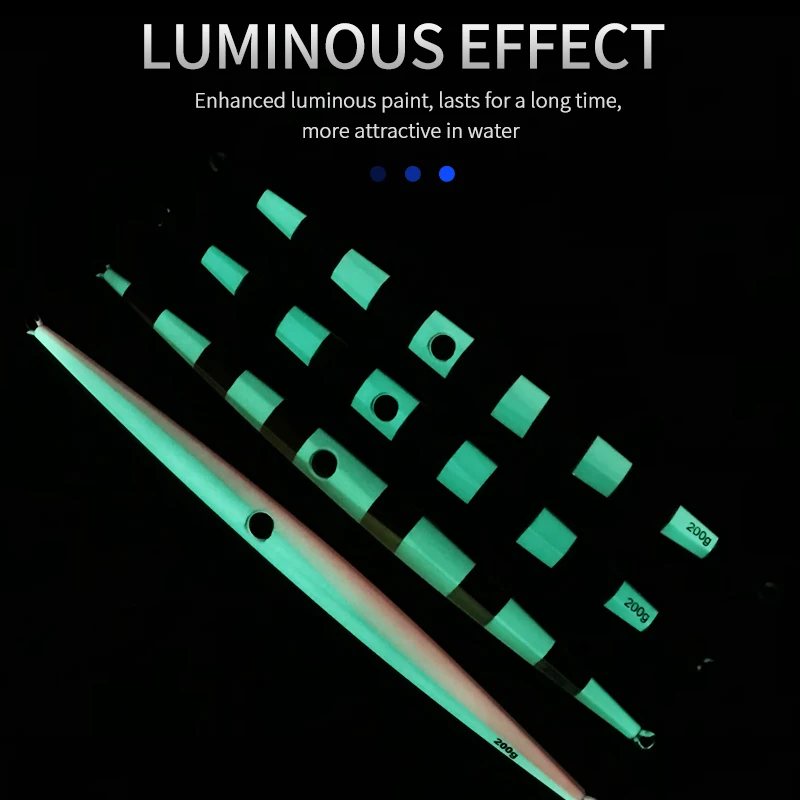 OBSESSION J35 200g 250g 300g pesca en agua salada señuelo de Jigging de Metal recubrimiento láser Jigbait de Metal duro cebos de plantilla luminosos - imagen 4