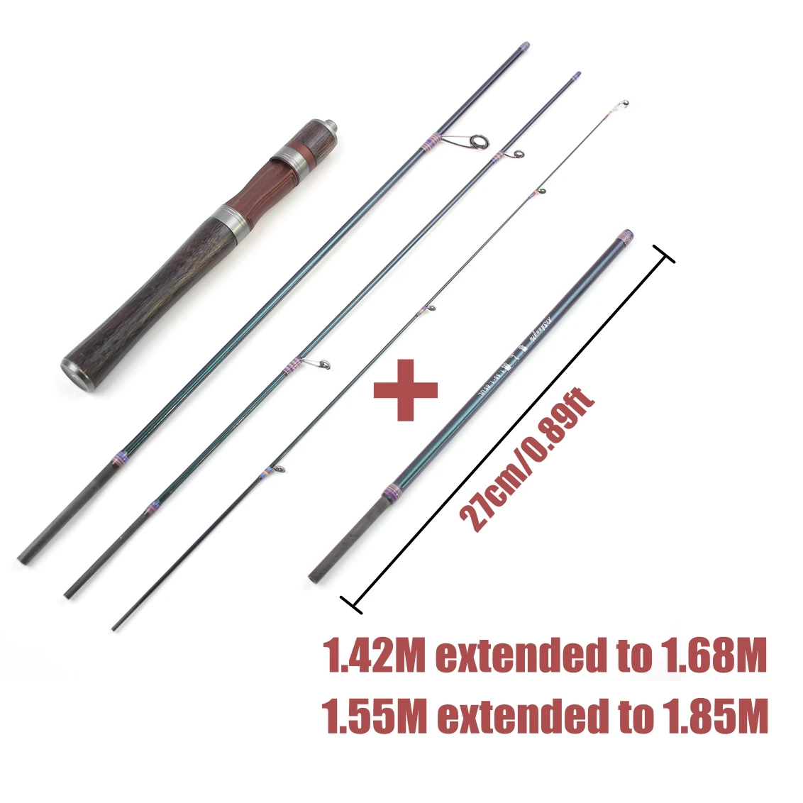 1,68 M 1,8 ULSlow Spinning Casting señuelo caña 1,5-8g señuelo cañas ultraligeras puntas sólidas ultraligeras caña de pescar de trucha Pesca - imagen 4