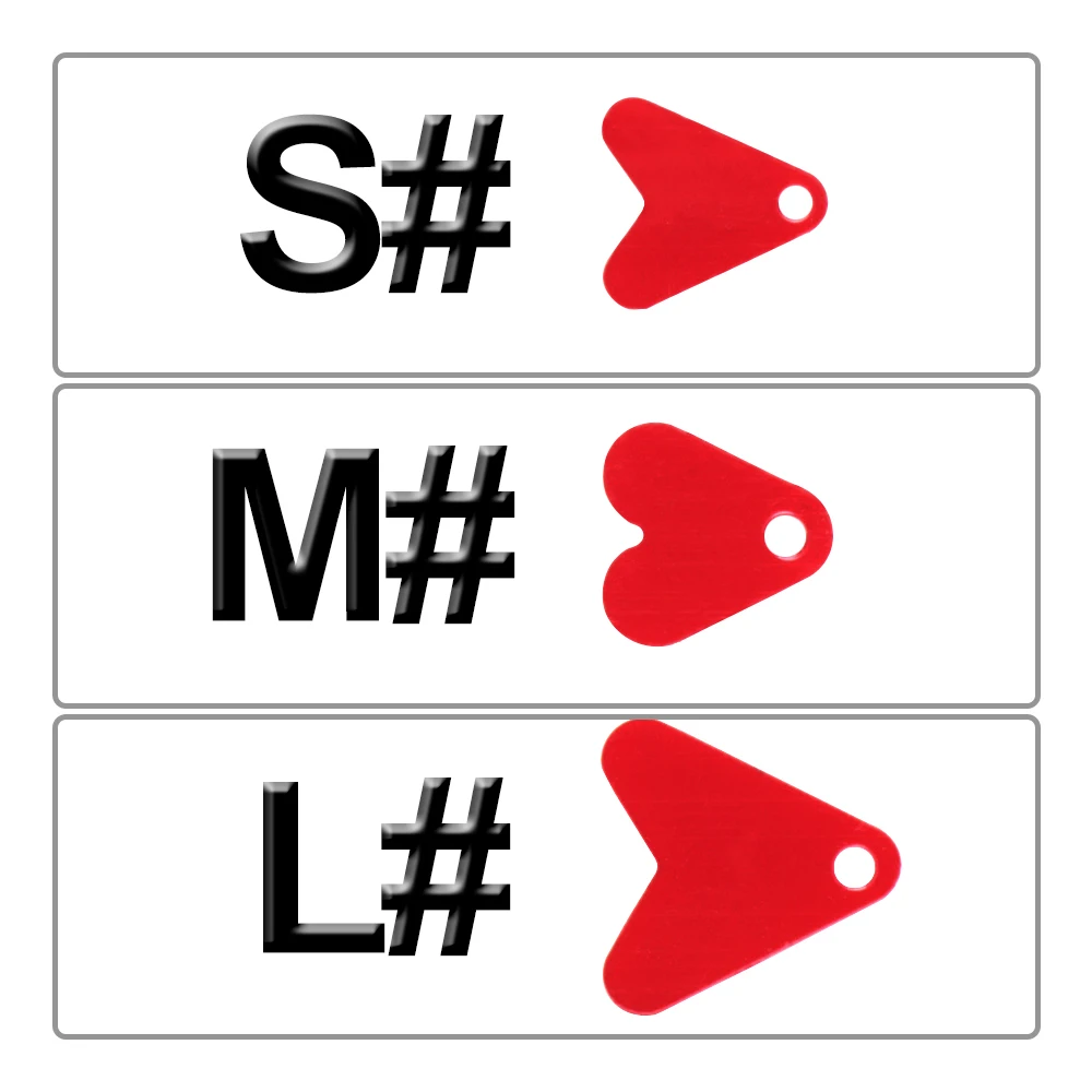 Cola de pez de plástico con forma de corazón rojo, 50 piezas, S/M/L, cebo falso con purpurina, Luya, accesorios de montaje, tentación - imagen 5