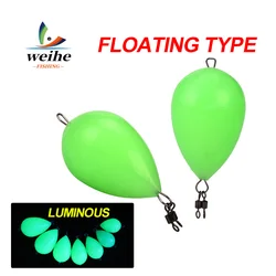 WEIHE Flotador de pesca que brilla en la oscuridad – Iluminado