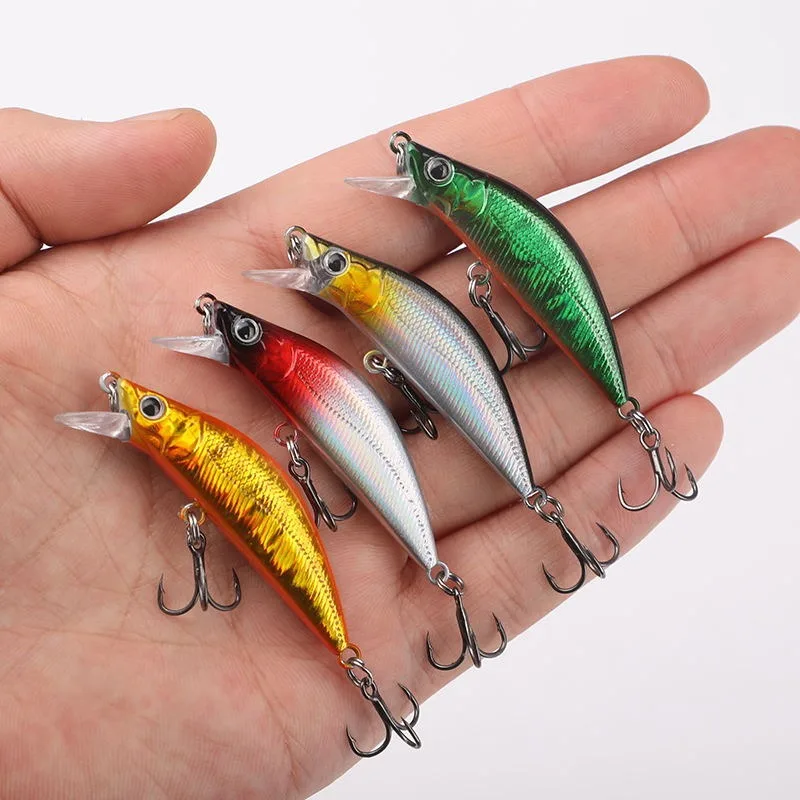 Señuelo de Pesca Wobbling de diseño japonés, 55mm, 5,5g, que se hunde Minnow, cebos artificiales Isca para perca, lubina, Lucio, trucha, nuevo