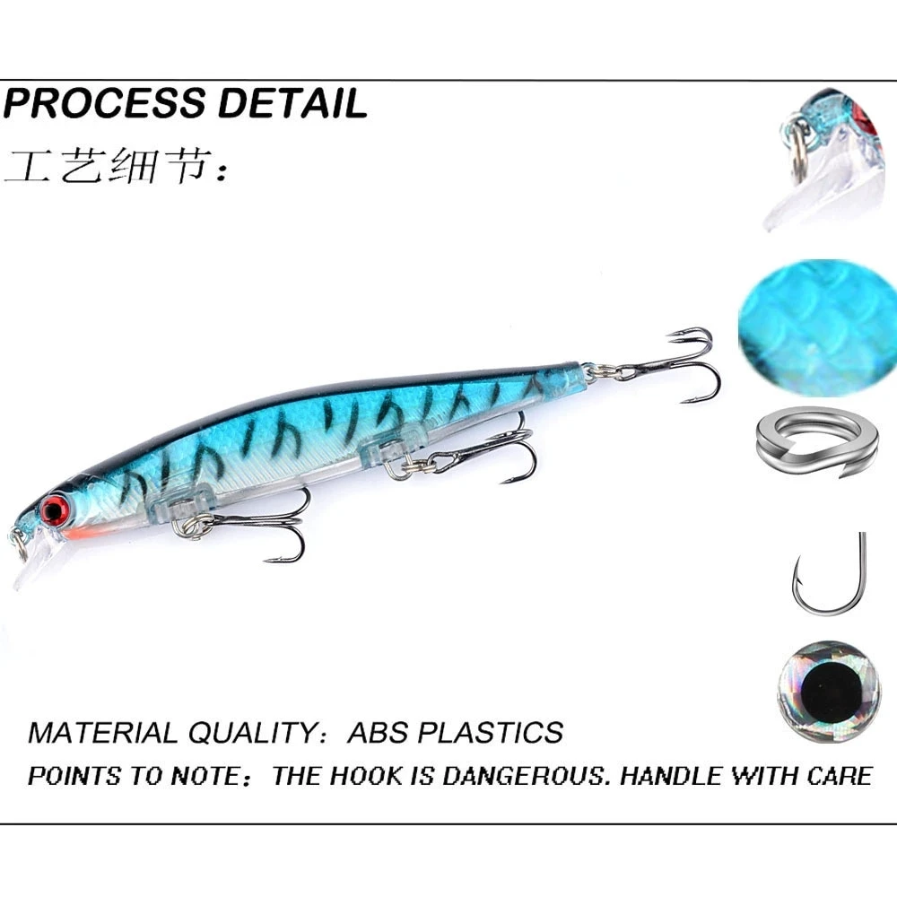 Jerkbait Lucio Señuelo Hundido con Láser 11cm – Cebo Duro Pesca - imagen 2