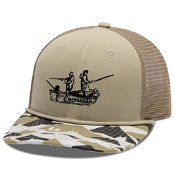 Gorra Bassdash Trucker Camuflaje – Mesh ajustable para pesca